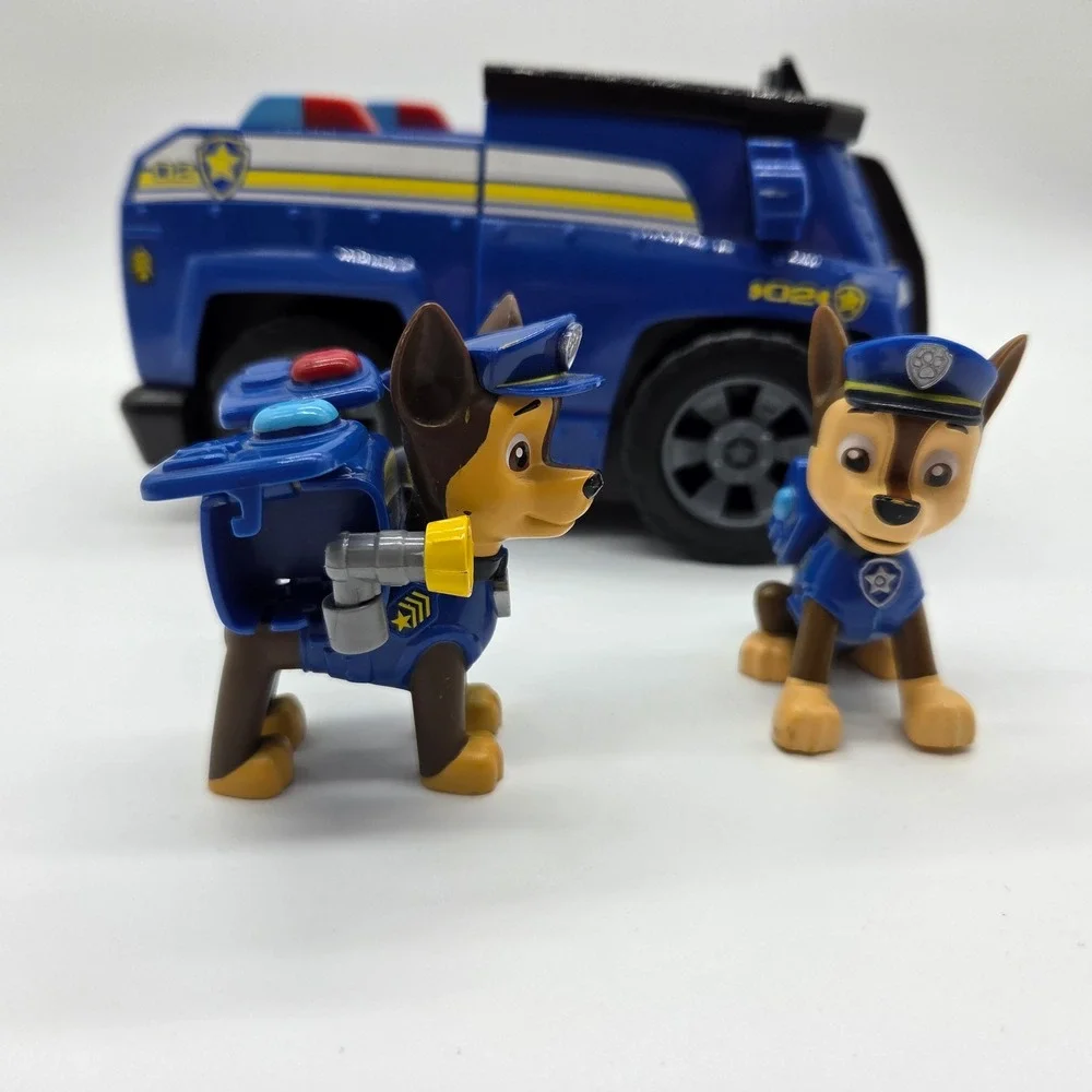 Paw Patrol Police Cruiser Toy Vehicle Kids OS Blue Chase Figures Set‎